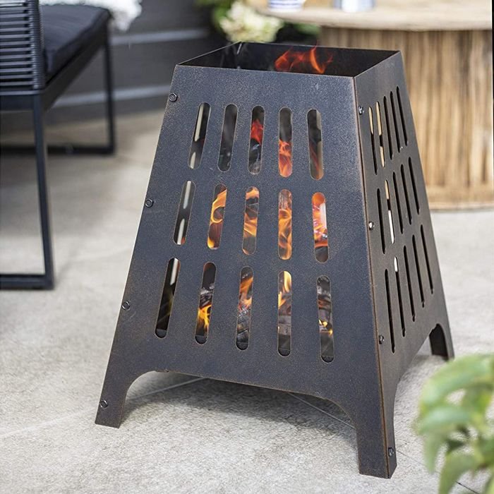 Innova Fire Basket – Heavy Gauge Metal (Wood Burning, Outdoor Use)