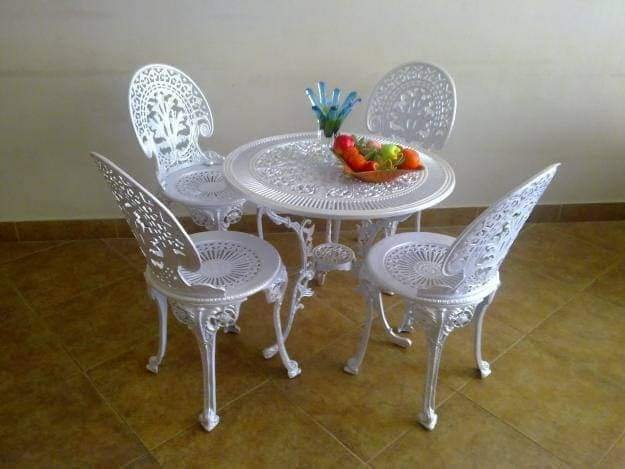 Aluminum Garden Furniture – Round 4 Seater Patio Set